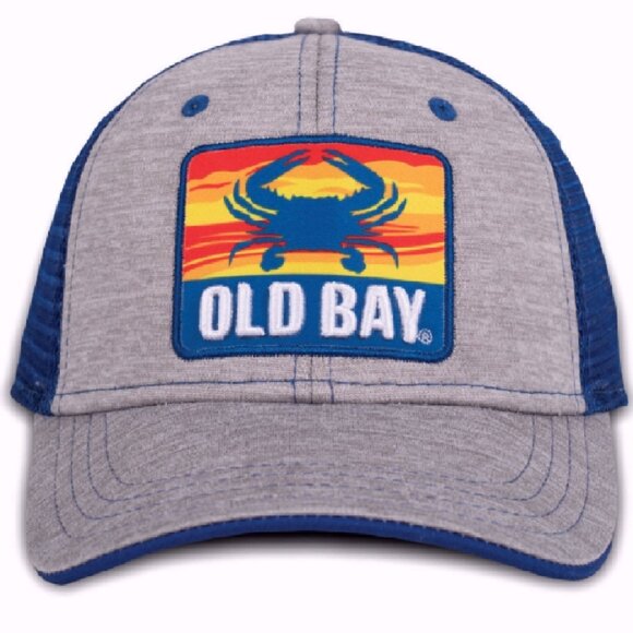 Old Bay Crab Sunset Silhouette Mesh Cap Hat - NEW Fast Ship - Picture 1 of 4